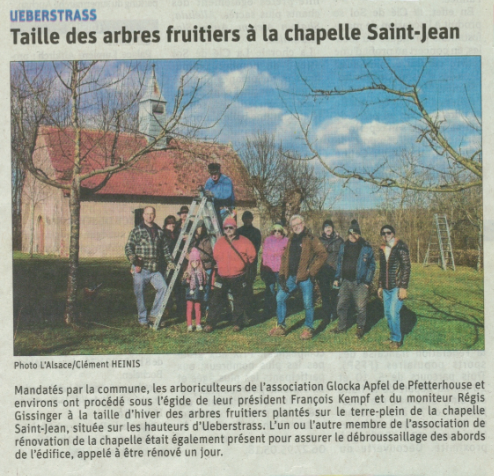 Taille des fruitiers Chapelle St Jean